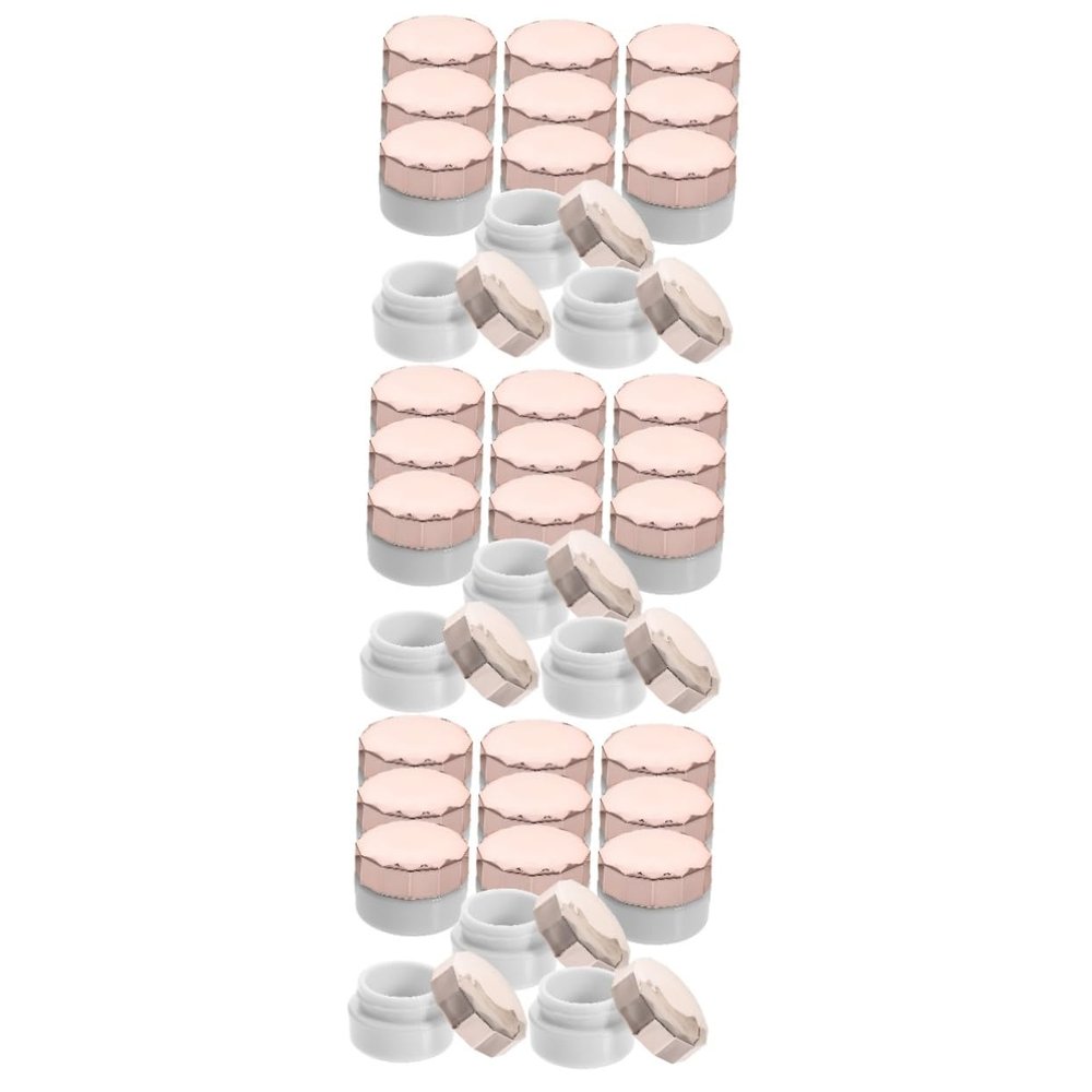 minkissy 36pcs Plastic Refillable Cosmetic Jars Containers Lids Makeup Organizer Box