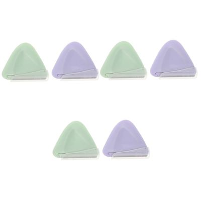 FRCOLOR 6pcs Portable Stainless Eyebrow for Precise Shaping and Trimming Lightweight Travel-Friendly Design for Women and Daily Use