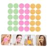 balacoo 60pcs Face Exfoliating Pads Round Compressed Facial Sponges Gentle Exfoliator for Face Makeup Sponge Facial Cleaning Tool Wood Pulp Material Non-toxic Soft view 3