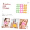 balacoo 60pcs Face Exfoliating Pads Round Compressed Facial Sponges Gentle Exfoliator for Face Makeup Sponge Facial Cleaning Tool Wood Pulp Material Non-toxic Soft view 4