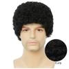Amnenl Black Curly Short Afro Wig for Men Fluffy Synthetic California Male Hair Wigs with Cap for Halloween Daily Use view 2