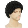 Amnenl Black Curly Short Afro Wig for Men Fluffy Synthetic California Male Hair Wigs with Cap for Halloween Daily Use view 3