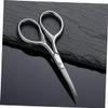 Angoily 3pcs Stainless Steel Beard Trimming Scissors for Men Precision Shears Silver for Facial Hair Grooming view 3