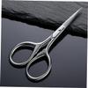 Angoily 3pcs Stainless Steel Beard Trimming Scissors for Men Precision Shears Silver for Facial Hair Grooming view 4