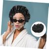 Angoily 2pcs Elastic Bath Bonnets Silk Cap for Braids Reusable Large Travel Friendly view 2