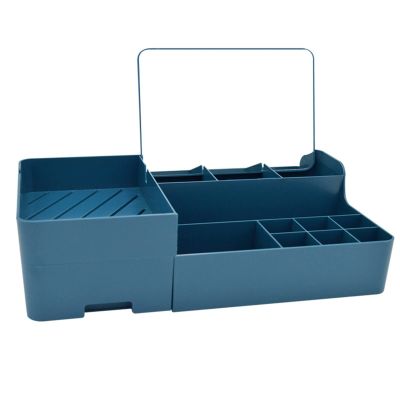 Desk Makeup Organizer Cosmetics Organizer for Jewelry Hair Accessories Lipstick Lotions Beauty Skincare Product Organizing Makeup Storage Box for a Stylish Vanity, Bathroom, or Dresser Dcor