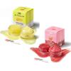 ANAI RUI Turmeric Lip Treatment Set & Strawberry Lip Care Kit with Lip Sleeping Mask + Lip Exfoliatot Scrub for Hydrating & Plumping Lips view 1