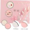 Angoily 8pcs Manicure Palette Nail Art Rhinestones Round Shaped Board Mix Plate for Nail Salons view 3