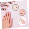 Angoily 8pcs Manicure Palette Nail Art Rhinestones Round Shaped Board Mix Plate for Nail Salons view 4