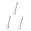 Angoily 3pcs Handle Bath Brush Exfoliating Sponge for Shower Body Care Convenient Storage for Softening Skin Grey view 1