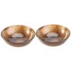 Angoily 2pcs Natural Horn Shaving Bowl for Men Shaving Soap Cup Smooth Design for Easy Lathering for Fathers and Boyfriends view 1