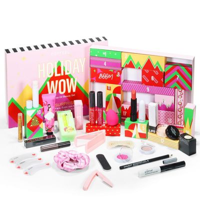 Advent Calendar - Christmas Beauty Cosmetic Countdown Calendar - Luxury Skincare Advent Calendar - Women'S Beauty Cosmetic Advent Calendar - Christmas Makeup Gift For Women And Girls