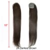 Human Hair Topper for Woman And Men Ultra Thin Skin PU Hair Piece 6cmX8cm European Human Hair for Woman and Men Thinning Hair or Hair Loss Hair system(16 Inch,#3 Dark Brown) view 3