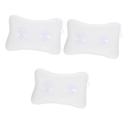 Angoily 3pcs Comfortable Mesh Bathtub Pillow Cups for Neck and Back Support Soft Breathable Bath Spa Cushion for Relaxation