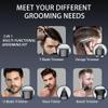 Beard Trimmer for Men - 5 in 1 Kit Electric Razor, Cordless Mustache Nose Hair Trimmer with LED Display, Waterproof Rechargeable Beard Shaver view 2