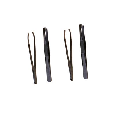 Angoily 4pcs Eyebrow Shaping Tool Stainless Steel Eyebrow Clamp Tweezers for Precise Grooming Makeup Accessories for Trimming and Facial Hair Removal