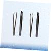 Angoily 4pcs Eyebrow Shaping Tool Stainless Steel Eyebrow Clamp Tweezers for Precise Grooming Makeup Accessories for Trimming and Facial Hair Removal view 2