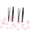 Angoily 4pcs Eyebrow Shaping Tool Stainless Steel Eyebrow Clamp Tweezers for Precise Grooming Makeup Accessories for Trimming and Facial Hair Removal view 4
