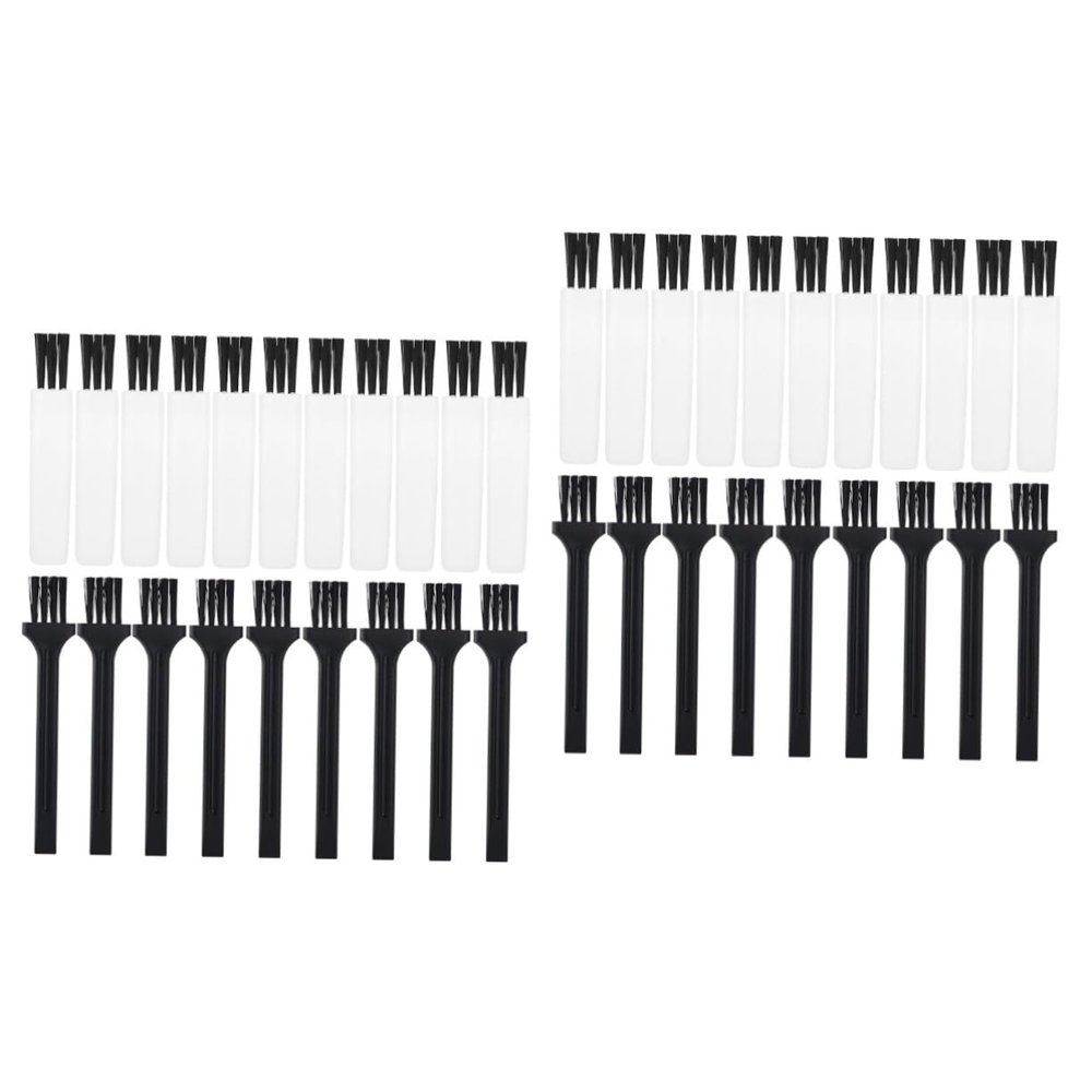 60 Pcs Shaver Cleaning Brush Laptop Brush Cleaner Keyboard Cleaning Tool Hair Clipper Brush Multipurpose Plastic Brush Razor Brush Razor Cleaning Brush Duster Keyboard Brush
