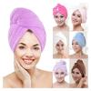 KIKBAX 1pc Microfibre Hair Drying Towel Hat Womens Girls Dry Absorption Hair Cap Towels Head Wrap Bathing Tool (Color : Brown, Size : One Size) view 3