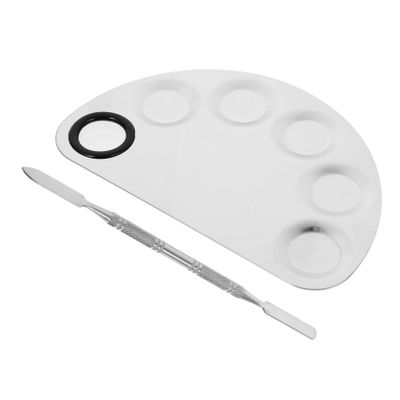 Angoily Stainless Steel Nail Art Palette Set Mixing Tray for Makeup and Nail Design Easy to Tool for Artists and Diy Enthusiasts