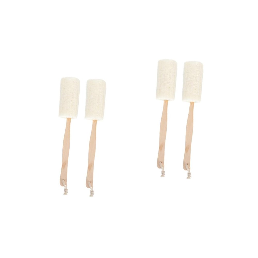 Angoily 4pcs Home Use Skin Exfoliating Brush for Neck Shoulders Feet Body Deep Cleaning