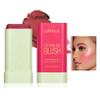 Cream Blush Stick,Waterproof Multi Makeup Cream Stick,Lightweight,Long-lasting,Easy To Use,2 in 2 Multi Blush for Cheeks & Lip Tint & Eyeshadow Makeup,Suitable for All Skin B view 1