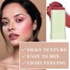 Cream Blush Stick,Waterproof Multi Makeup Cream Stick,Lightweight,Long-lasting,Easy To Use,2 in 2 Multi Blush for Cheeks & Lip Tint & Eyeshadow Makeup,Suitable for All Skin B view 3
