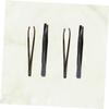 Angoily 12pcs Stainless Steel Eyebrow Shaping Tool Eyebrow Tweezers and Clamp for Precision Trimming and Grooming Includes and Flat Tip Portable Cosmetic Kit view 4