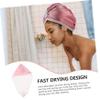 DOITOOL Quick Dry Hair Cap Fleece Hair Towel Hat for Women Dryer Bath Water-Absorbent Supplies view 4