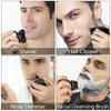 EKHOU Head Shavers for Bald Men, 5 in 1 Wet Dry Electric Shaver for Men Beard Hair Trimmer Electric Razor Rechargeable Bald Shaving Machine LCD Display Grooming Kit view 4