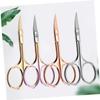 Angoily 12pcs Professional Beard Scissors Stainless Steel Mustache Trimmer for Barbers Painless Shears Random Color view 4