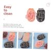 Angoily 4pcs Bath Gloves Exfoliating Body Scrub Gloves for and Strong Cleaning Skin Massage Bath Supplies view 2