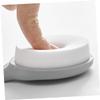 Angoily 2pcs Handle Bath Brush PVA Sponge Exfoliating Shower Accessory for Home Bathroom for Softening Skin Feet and Legs Grey view 2