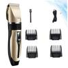 Beatifufu Rechargeable Hair Clippers Set for Adults and Boy Girl Low Noise Haircut Trimmer with USB Charging Professional Hair Cutting Kit Golden view 2