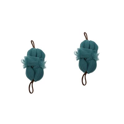 Angoily 2pcs Tensile Bath Flower Shower Ball Body Scrubber for Relaxation Long Bath Sponge for Women and Men Random