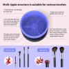 AHDFY Electric Makeup Brush Cleaner Machine, Make up Brush Cleaner Set, Quick Cleaning Electric Makeup Brush Cleaner Machine, USB Automatic Spinner Cosmetic Brush Cleaner, for All Makeup Brushes view 3