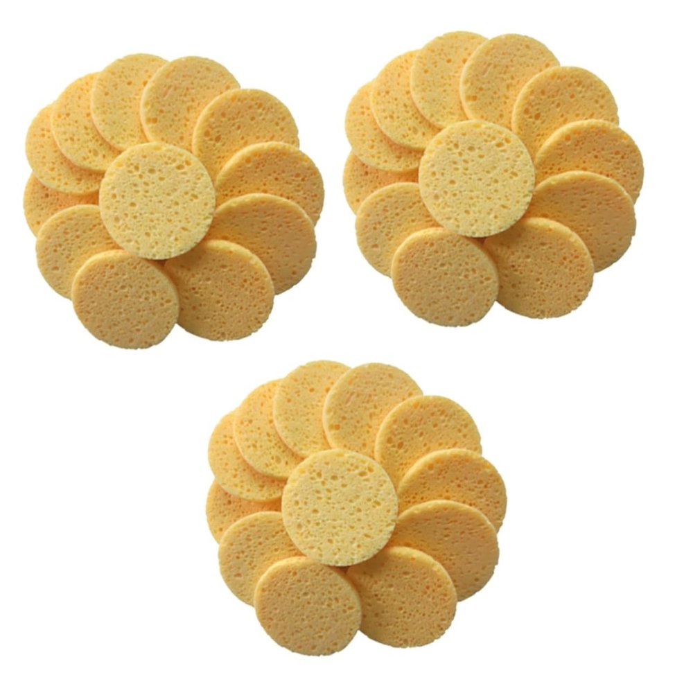 DOITOOL 60pcs Soft Makeup Removal Sponge Pads Cotton Pads for Face Cleansing and Beauty