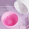 AHDFY Makeup Brushes Cleaner, Electric Makeup Brush Cleaner, Make Up Brush Cleaning Tool to Wash Dry, Makeup Brush Cleaner with 360 Degree Rotation Makeup Brushes,Grey view 4