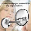 Makeup Mirror Wall Mounted 10x, Round Make Up Mirror, 180 Rotating Portable- for Makeup, Shaving, Facial Care view 4