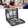 26PCS Manicure Set Black Nail Clippers Set Versatile Nail Care Tools Carbon Steel Manicure Tools Kit for Home Salon view 4