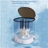 AHDFY Make up Brush Cleaner Machine, 360 Degree Rotation Electric Makeup Brush Cleaner, Make Up Brush Cleaner Set, Makeup Brush CleanerDryer Makeup Brushes,White view 2