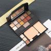 2 Pack 12 Colors Makeup Nude Colors Eyeshadow Palette Natural Nude Matte Shimmer Glitter Pigment Eye Shadow Pallete Set Waterproof Smokey Professional Beauty Makeup Kit (2 PCS) view 2