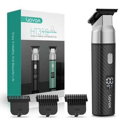 VOYOR Body Hair Trimmer for Men,Electric Razor,Versatile Groin & Body Trimmer,Waterproof and Cordless Shaver, Manscaper for Men, USB-C Charging Groomer,Ceramic Blade Razor Male Grooming HT310 (Black)
