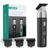 VOYOR Body Hair Trimmer for Men,Electric Razor,Versatile Groin & Body Trimmer,Waterproof and Cordless Shaver, Manscaper for Men, USB-C Charging Groomer,Ceramic Blade Razor Male Grooming HT310 (Black) view 1