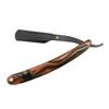 Beatifufu Vintage Style Men's Shaving Kit Folding Straight Razor Metal Shaver for Men Safe Razor for Beard Sideburns Short Fine Hair view 1