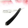 Beatifufu Wooden Handle Manual Razor for Men Beard Shaver Mustache Trimmer Vintage Barber Steel Safe Hair Shaper view 4