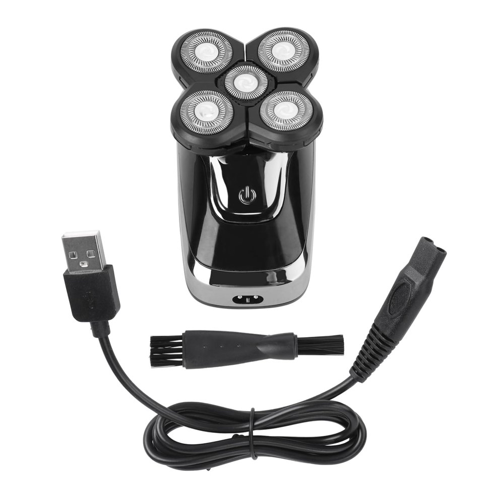 Beatifufu Intelligent Shaving 5 Floating Heads Electric Shaver Waterproof Men's Face Hair Trimmer Rechargeable