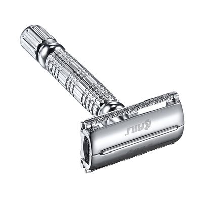 Beatifufu Manual Razor Shaving Tool Double Razor Mens Shaving Double Edge Manual Shaver for Comfortable Touch for Barber Shops Home Use