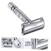 Beatifufu Manual Razor Shaving Tool Double Razor Mens Shaving Double Edge Manual Shaver for Comfortable Touch for Barber Shops Home Use view 4